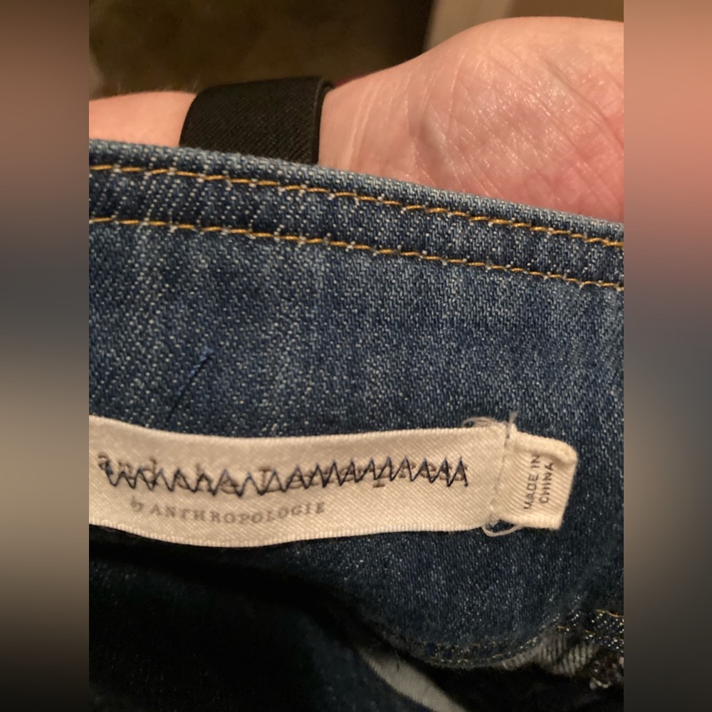 Anthropologie Pilcro Letterpress Jeans 28 Belted High Rise Cropped Wide Leg 140$ - Picture 4 of 8